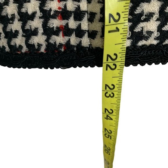 Vintage Coventry Row Black White Houndstooth Wool Blazer Pencil Skirt Set Medium - Picture 8 of 13
